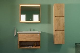 Aqua Rodos - Omarica z umivalnikom Nord Slim 80 - gold craft