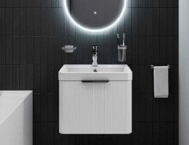 Omarica z umivalnikom Frost 50 White mat stenska