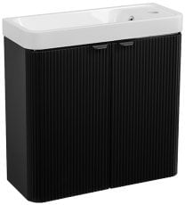 Omarica z umivalnikom Frost 50 Black stenska