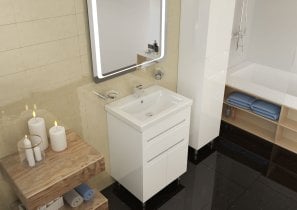 Aqua Rodos - Omarica z umivalnikom Omega 60 talna