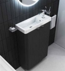 Omarica z umivalnikom Frost 50 Black talna