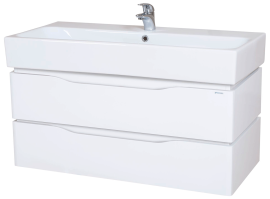 Omarica z umivalnikom Venice 100 cm bela