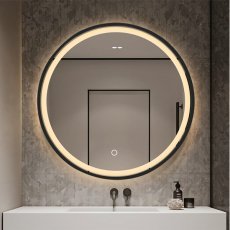 Kiara 70 Round Nero LED Fog free