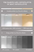 Aqua Rodos - Ogledalo Kiara 150 Nero LED