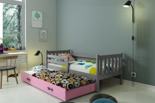 BMS Group - Otroška postelja Carino z dodatnim ležiščem