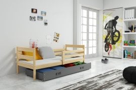 Otroška postelja Eryk - 90x200 cm - bor/grafit