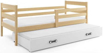 Otroška postelja Eryk - 80x190 cm z dodatnim ležiščem - bor