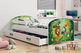 BMS Group - Otroška postelja Luki - 80x160 cm - barva bela