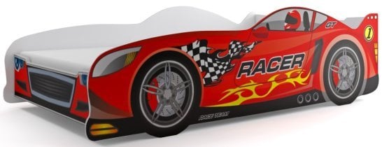 BMS Group - Otroška postelja Cars - 80x160 cm - rdeča
