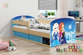 Otroška postelja Luki-1 - 80x160 cm - barva bor