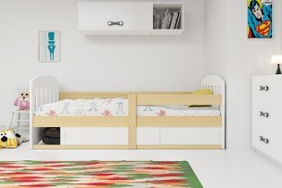 BMS Group - Otroška postelja Classic-1 - 80x160 cm - bor/bela