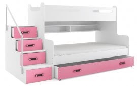 BMS Group - Pograd Max-3 - 120x200 cm - bela/roza