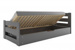 BMS Group - Postelja Erni - 90x200 cm - grafit