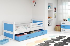 BMS Group - Otroška postelja Rico - 90x200 cm - bela/modra