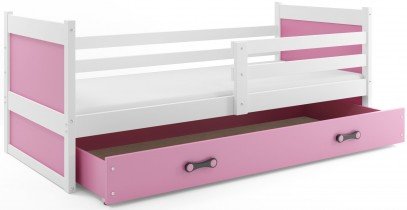 BMS Group - Otroška postelja Rico - 90x200 cm - bela/roza