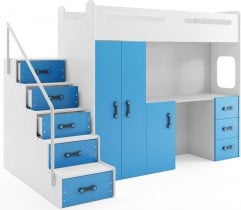 BMS Group - Pograd Max-4 - 80x200 cm - bela/modra