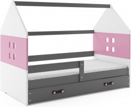 BMS Group - Otroška postelja Domi - 80x160 cm - grafit