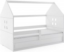 BMS Group - Otroška postelja Domi-1 - 80x160 cm - bela/bela