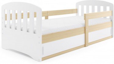 BMS Group - Otroška postelja Classic - 80x160 cm - bor/bela