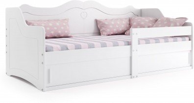 BMS Group - Otroška postelja Julka - 80x160 cm - bela/bela