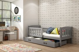 Otroška postelja Kubus - 90x200 cm - grafit/grafit
