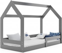 BMS Group - Otroška postelja Domek-1 - 80x160 cm - grafit