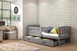 BMS Group - Otroška postelja Kubus - 80x190 cm - grafit/grafit