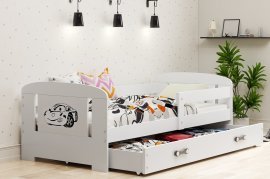 Otroška postelja Filip - 80x160 cm - bela