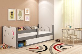 BMS Group - Otroška postelja Mikolaj-1 80x160 cm - grafit