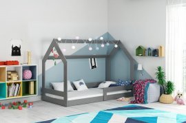 Otroška postelja Domek-1 - 80x160 cm - grafit