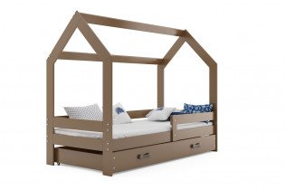 BMS Group - Otroška postelja Domek - 80x160 cm - choko