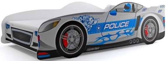 BMS Group - Otroška postelja Cars - 80x160 cm - srebrna