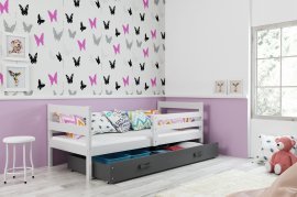 BMS Group - Otroška postelja Eryk - 80x190 cm - bela/grafit