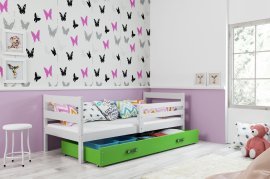 Otroška postelja Eryk - 80x190 cm - bela/zelena