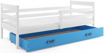 BMS Group - Otroška postelja Eryk - 80x190 cm - bela/modra
