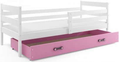 BMS Group - Otroška postelja Eryk - 80x190 cm - bela/roza