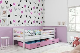 BMS Group - Otroška postelja Eryk - 80x190 cm - bela/roza