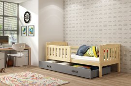 BMS Group - Otroška postelja Kubus - 90x200 cm - bor/grafit