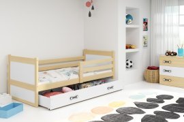 Otroška postelja Rico - 80x190 cm - bor/bela