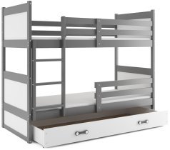 BMS Group - Pograd Rico - 90x200 cm - grafit/bela