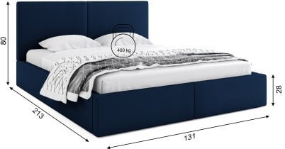 BMS Group - Dvižna postelja Hilton 2 - 120x200 cm - modra