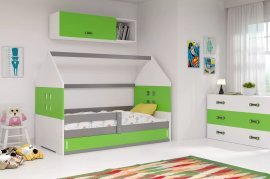 BMS Group - Otroška postelja Domi-1 - 80x160 cm - grafit/zelena