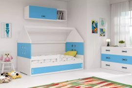 BMS Group - Otroška postelja Domi-1 - 80x160 cm - bela/modra