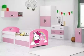 Otroška postelja Luki-1 - 80x160 cm - bela/Hello kids