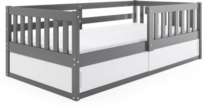 BMS Group - Otroška postelja Smart - 80x160 cm - grafit/bela