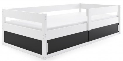 BMS Group - Otroška postelja Hugo - 80x160 cm - bela/črna