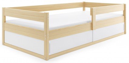 BMS Group - Otroška postelja Hugo - 80x160 cm - bor/bela