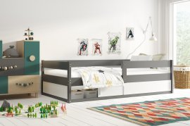 BMS Group - Otroška postelja Hugo - 80x160 cm - grafit/bela