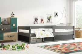 Otroška postelja Hugo - 80x160 cm - grafit/črna