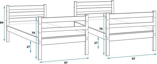 BMS Group - Pograd Eryk - 90x200 cm - bor